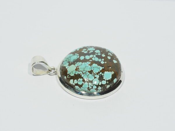 Pendentif n°16 Turquoise du Tibet & Argent 925 – Image 7