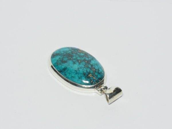 Pendentif n°17 Turquoise du Tibet & Argent 925 – Image 9