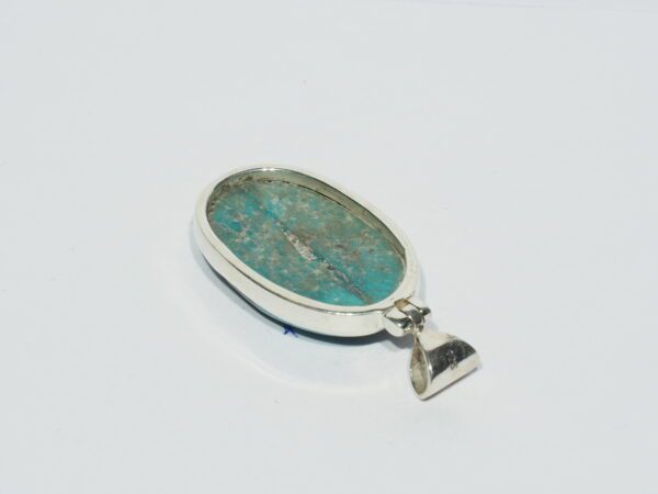 Pendentif n°17 Turquoise du Tibet & Argent 925 – Image 10
