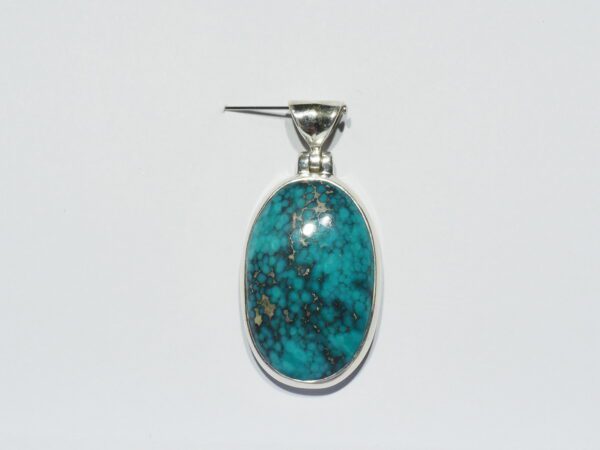 Pendentif n°17 Turquoise du Tibet & Argent 925