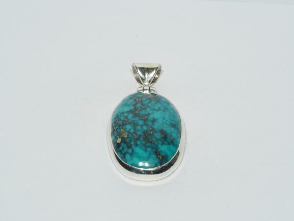 Pendentif n°17 Turquoise du Tibet & Argent 925 – Image 3