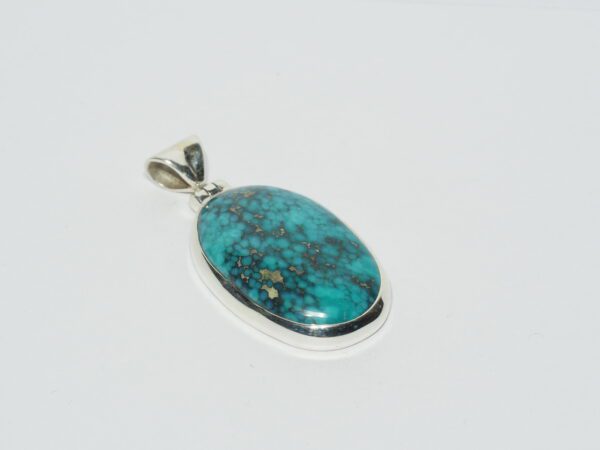 Pendentif n°17 Turquoise du Tibet & Argent 925 – Image 5