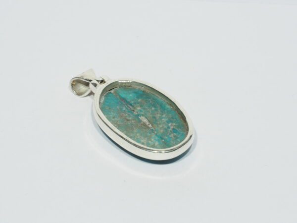 Pendentif n°17 Turquoise du Tibet & Argent 925 – Image 6