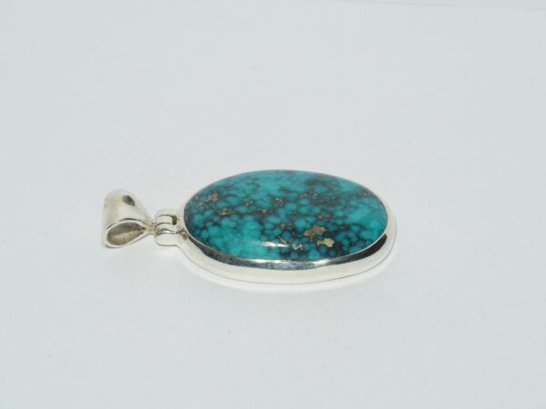 Pendentif n°17 Turquoise du Tibet & Argent 925 – Image 7