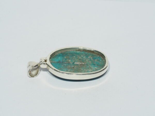 Pendentif n°17 Turquoise du Tibet & Argent 925 – Image 8