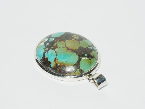 Pendentif n°18 Turquoise du Tibet & Argent 925 – Image 9
