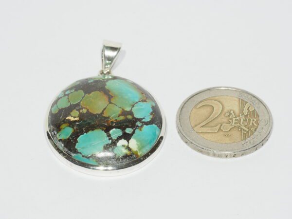 Pendentif n°18 Turquoise du Tibet & Argent 925 – Image 10