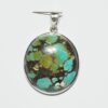 Pendentif n°18 Turquoise du Tibet & Argent 925