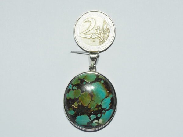 Pendentif n°18 Turquoise du Tibet & Argent 925 – Image 11