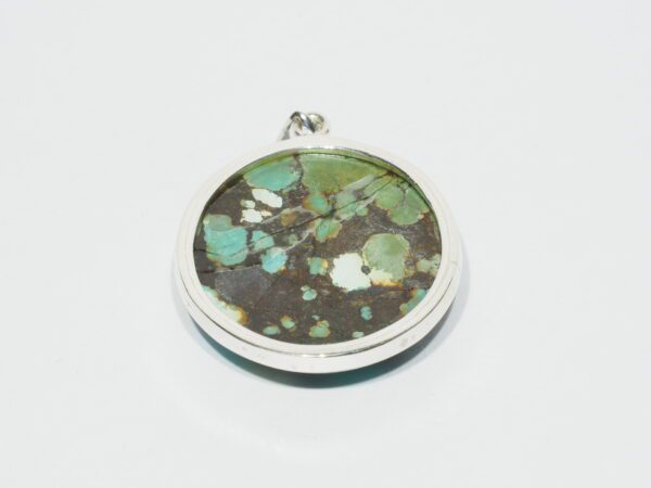 Pendentif n°18 Turquoise du Tibet & Argent 925 – Image 4
