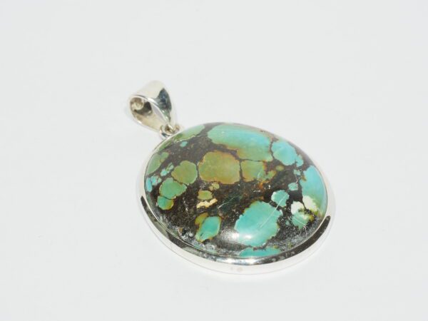 Pendentif n°18 Turquoise du Tibet & Argent 925 – Image 5