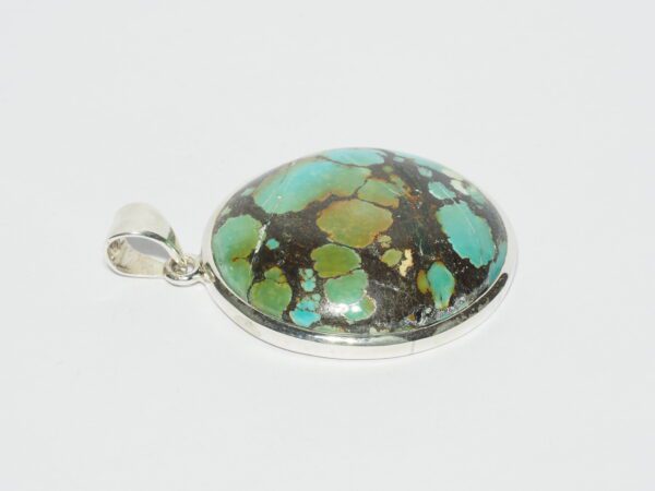 Pendentif n°18 Turquoise du Tibet & Argent 925 – Image 7