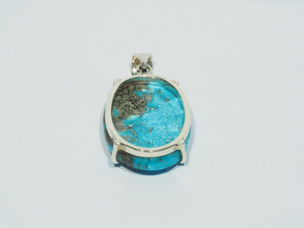 Pendentif n°10 Turquoise Pyrite & Argent 925 – Image 4