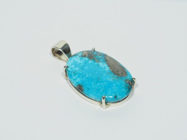 Pendentif n°10 Turquoise Pyrite & Argent 925 – Image 5