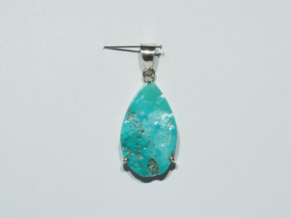 Pendentif n°2 Turquoise Pyrite & Argent 925