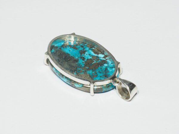 Pendentif n°4 Turquoise Pyrite & Argent 925 – Image 10