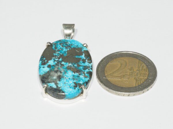 Pendentif n°4 Turquoise Pyrite & Argent 925 – Image 11