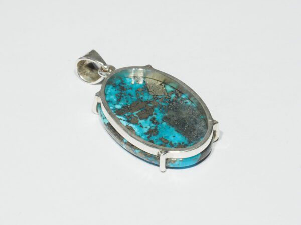 Pendentif n°4 Turquoise Pyrite & Argent 925 – Image 6