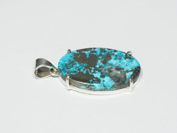 Pendentif n°4 Turquoise Pyrite & Argent 925 – Image 7