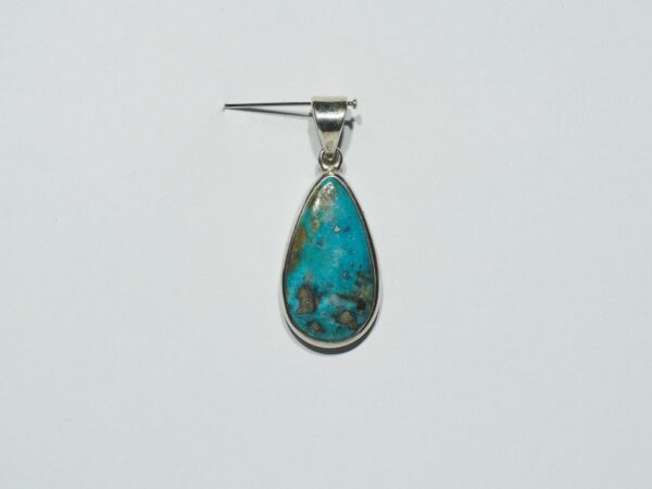 Pendentif n°5 Turquoise & Argent 925