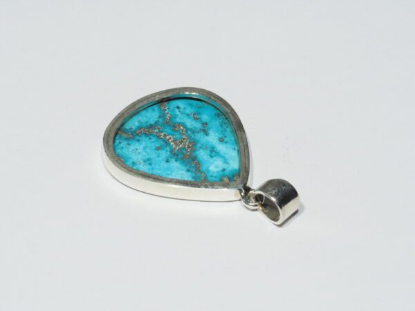 Pendentif n°6 Turquoise Pyrite & Argent 925 – Image 10