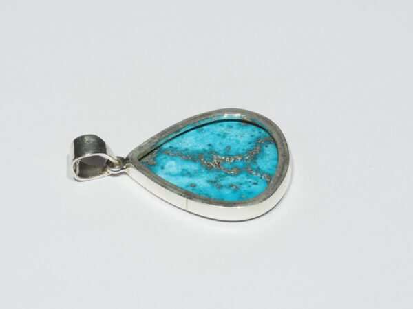 Pendentif n°6 Turquoise Pyrite & Argent 925 – Image 8