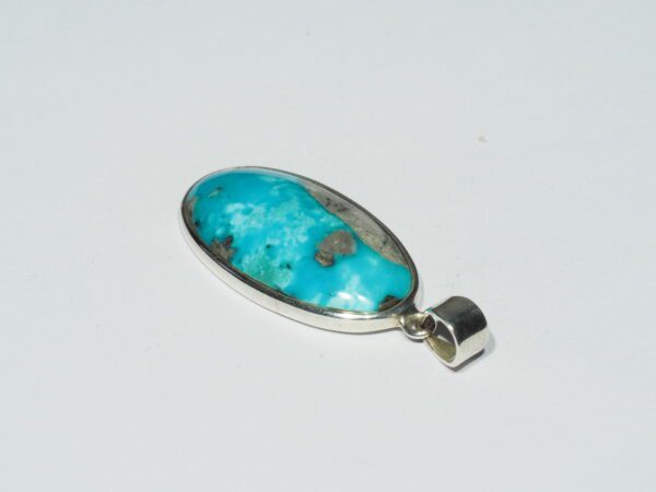 Pendentif n°7 Turquoise Pyrite & Argent 925 – Image 9