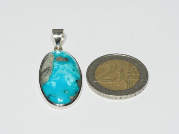 Pendentif n°7 Turquoise Pyrite & Argent 925 – Image 11