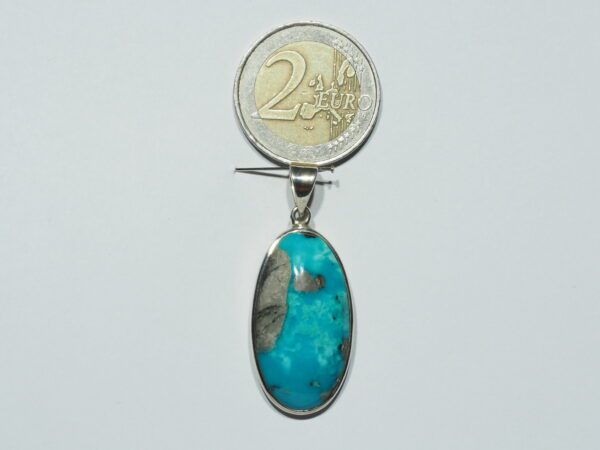 Pendentif n°7 Turquoise Pyrite & Argent 925 – Image 12