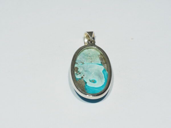 Pendentif n°7 Turquoise Pyrite & Argent 925 – Image 4