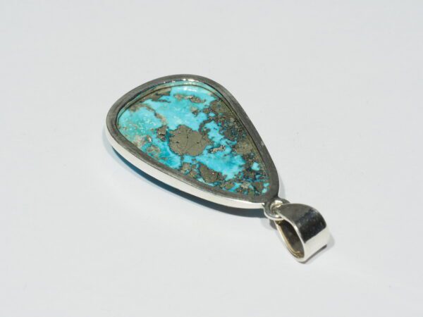 Pendentif n°8 Turquoise Pyrite & Argent 925 – Image 10