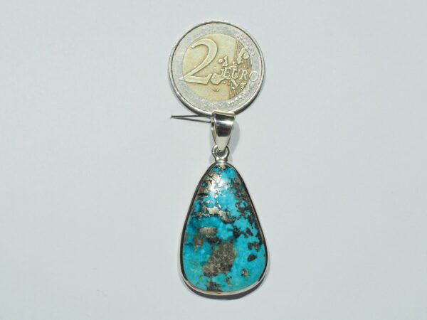 Pendentif n°8 Turquoise Pyrite & Argent 925 – Image 12