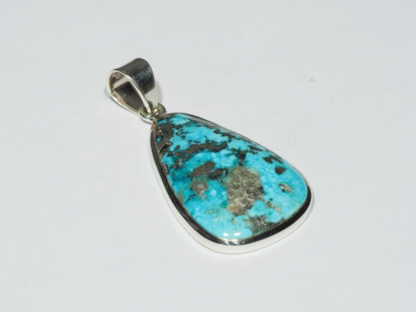 Pendentif n°8 Turquoise Pyrite & Argent 925 – Image 5