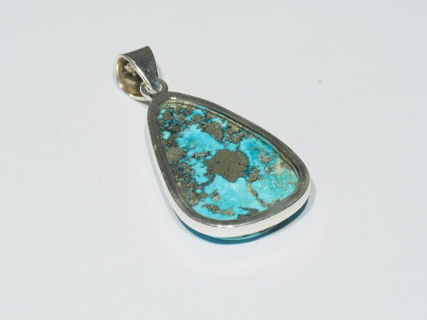 Pendentif n°8 Turquoise Pyrite & Argent 925 – Image 6