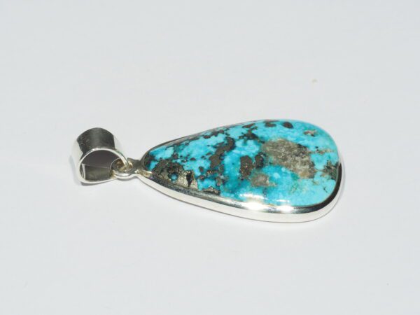 Pendentif n°8 Turquoise Pyrite & Argent 925 – Image 7