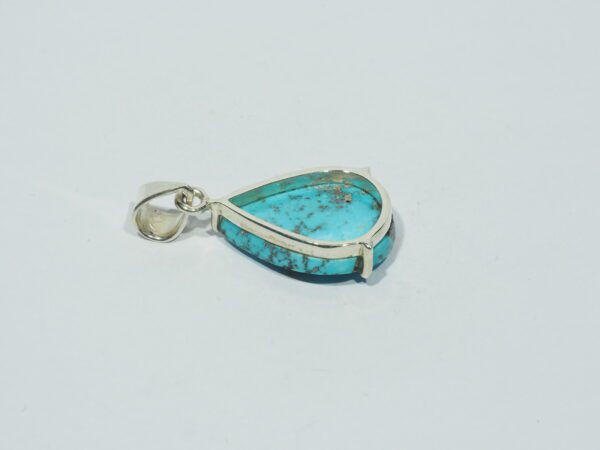 Pendentif n°9 Turquoise Pyrite & Argent 925 – Image 8