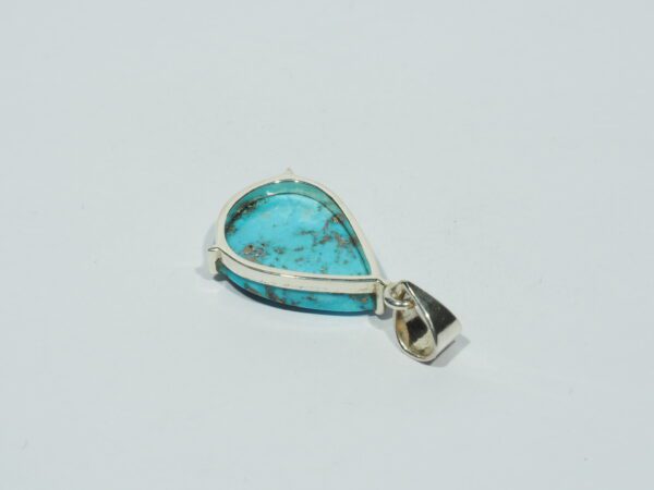 Pendentif n°9 Turquoise Pyrite & Argent 925 – Image 10
