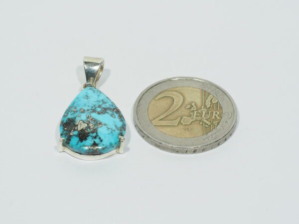 Pendentif n°9 Turquoise Pyrite & Argent 925 – Image 11