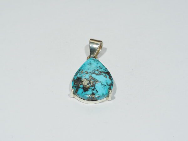 Pendentif n°9 Turquoise Pyrite & Argent 925 – Image 3