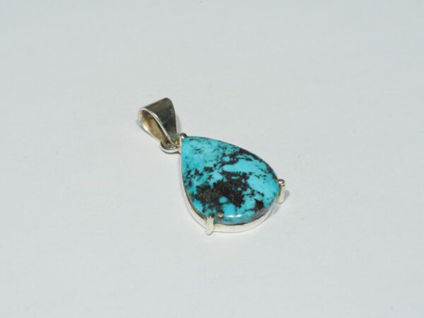 Pendentif n°9 Turquoise Pyrite & Argent 925 – Image 5