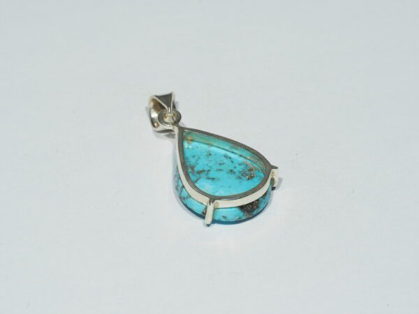 Pendentif n°9 Turquoise Pyrite & Argent 925 – Image 6