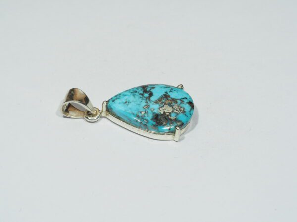 Pendentif n°9 Turquoise Pyrite & Argent 925 – Image 7