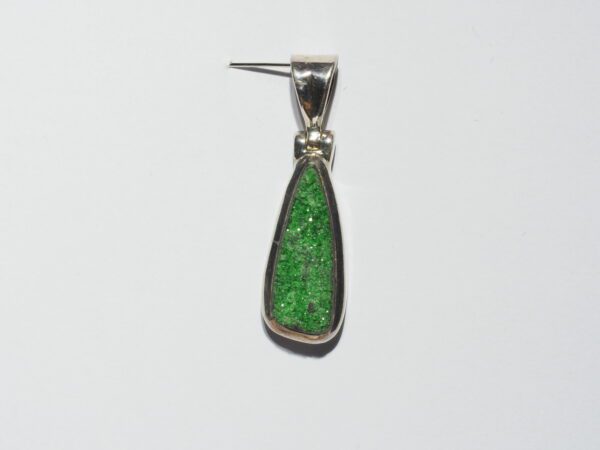 Pendentif n°1 Uvarovite & Argent 925