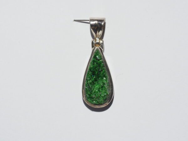 Pendentif n°2 Uvarovite & Argent 925