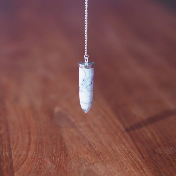 Pendule Cône Howlite 1 Pièce unique – Image 2