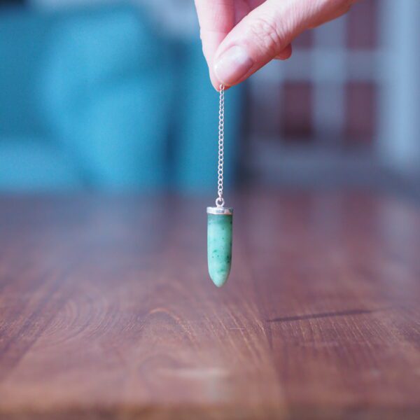 Pendule Cône Jade vert 1 Pièce unique – Image 5