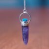 Pendule Améthyste et Uvarovite n°2 Pièce unique