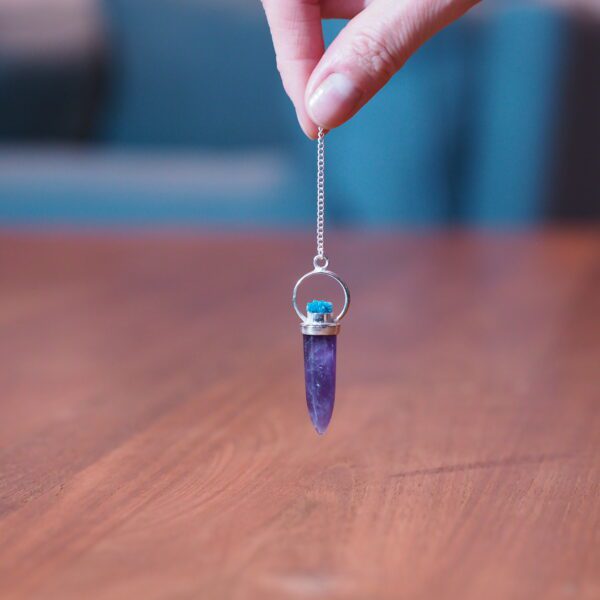 Pendule Améthyste et Uvarovite n°2 Pièce unique – Image 4