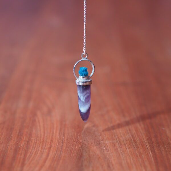 Pendule Améthyste Chevron et Uvarovite n°2 Pièce unique – Image 5
