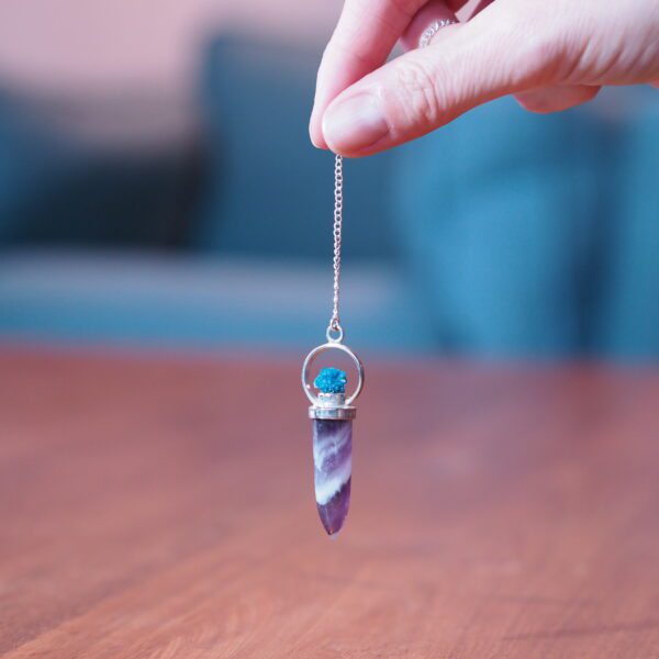 Pendule Améthyste Chevron et Uvarovite n°2 Pièce unique – Image 4